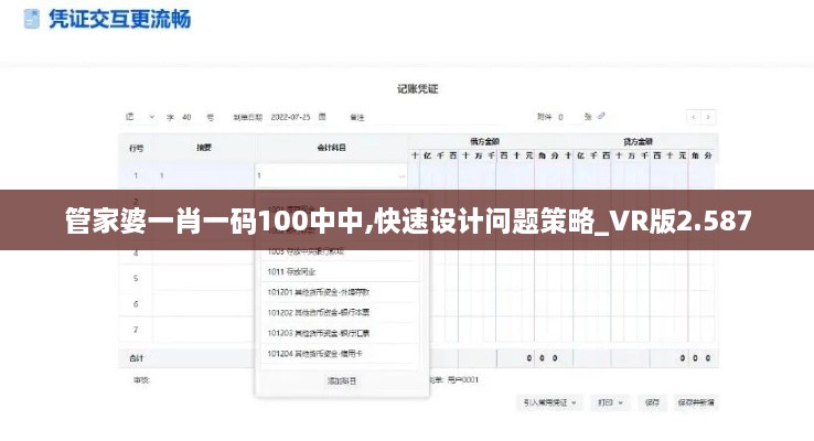 管家婆一肖一码100中中,快速设计问题策略_VR版2.587