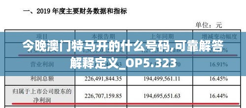 今晚澳门特马开的什么号码,可靠解答解释定义_OP5.323