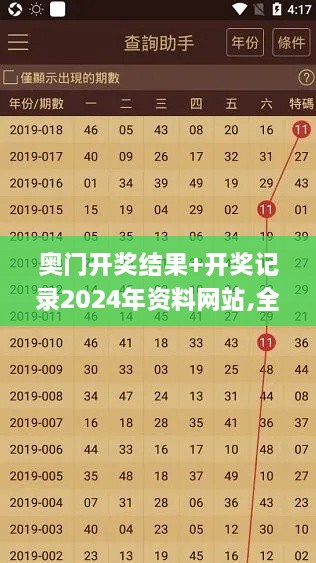 奥门开奖结果+开奖记录2024年资料网站,全面数据解析说明_10DM12.279