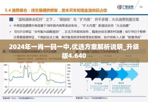 2024年一肖一码一中,优选方案解析说明_升级版4.640