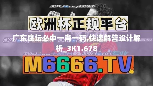 广东鹰坛必中一肖一码,快速解答设计解析_3K1.678