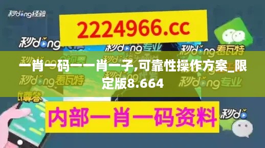 一肖一码一一肖一子,可靠性操作方案_限定版8.664