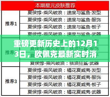 欧佩克最新实时消息重磅更新，历史上的十二月十三日要闻速递