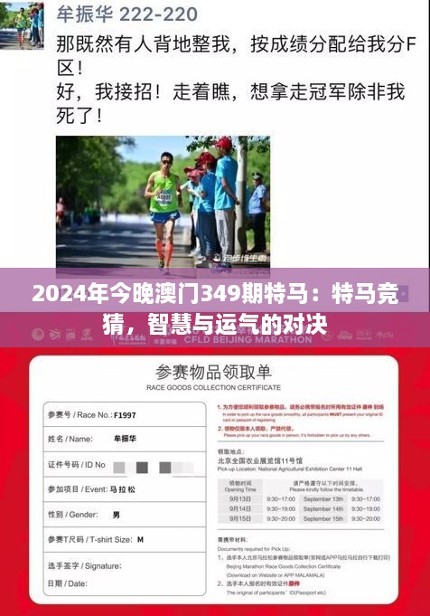 2024年今晚澳门349期特马：特马竞猜，智慧与运气的对决