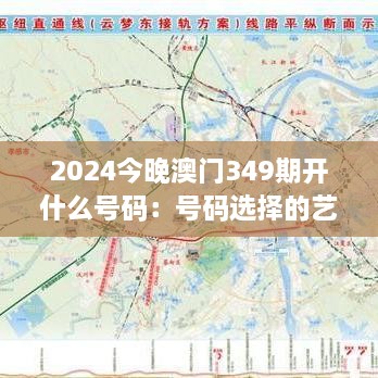 2024今晚澳门349期开什么号码：号码选择的艺术与科学