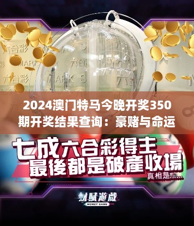 2024澳门特马今晚开奖350期开奖结果查询：豪赌与命运交织的震撼一晚