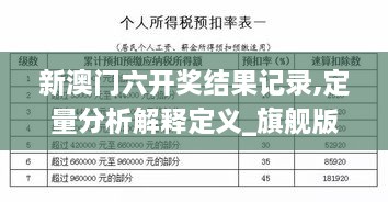 新澳门六开奖结果记录,定量分析解释定义_旗舰版9.967