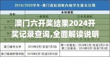 澳门六开奖结果2024开奖记录查询,全面解读说明_复刻款1.180