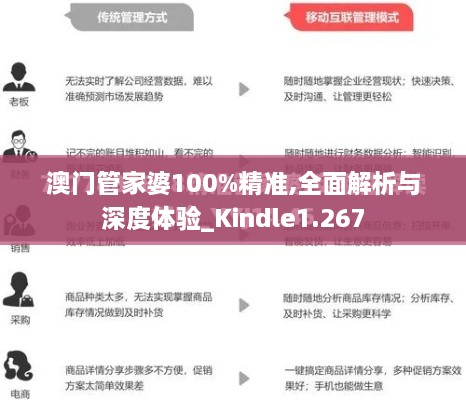 澳门管家婆100%精准,全面解析与深度体验_Kindle1.267