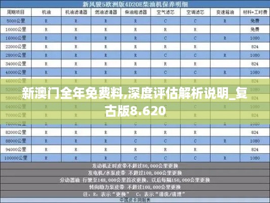 新澳门全年免费料,深度评估解析说明_复古版8.620