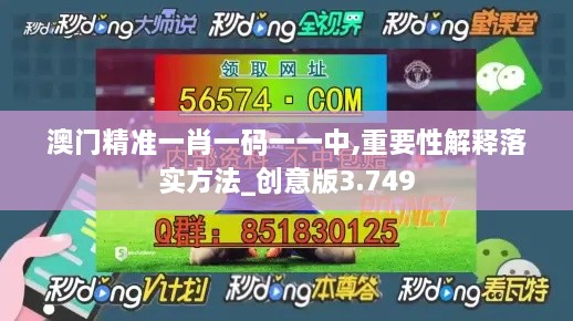 澳门精准一肖一码一一中,重要性解释落实方法_创意版3.749