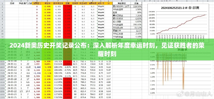 2024新奥历史开奖记录公布：深入解析年度幸运时刻，见证获胜者的荣耀时刻