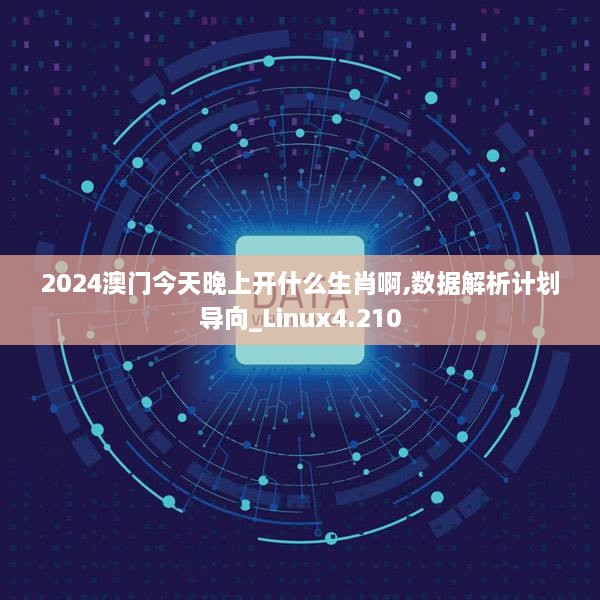 2024澳门今天晚上开什么生肖啊,数据解析计划导向_Linux4.210