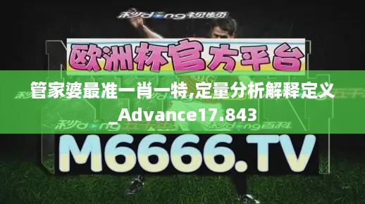 管家婆最准一肖一特,定量分析解释定义_Advance17.843