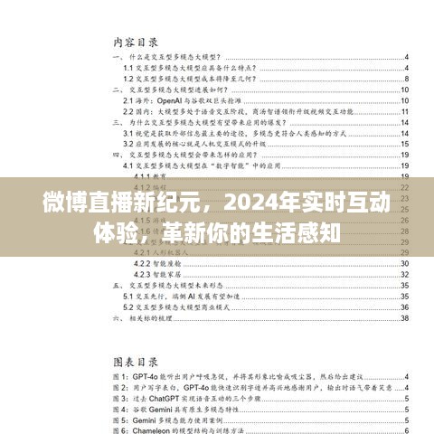 微博直播革新，2024年实时互动体验重塑生活感知