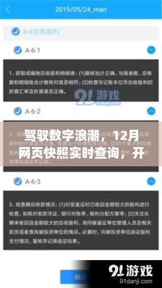 驾驭数字浪潮，实时查询12月网页快照，开启自信成就之旅