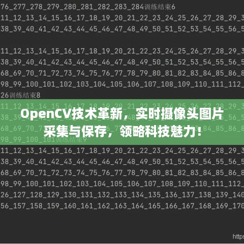 OpenCV技术革新，实时摄像头图片采集与保存体验科技魅力！