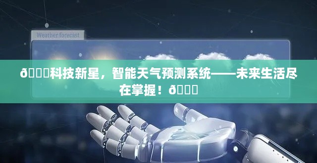 科技新星，智能天气预测系统——掌控未来生活！