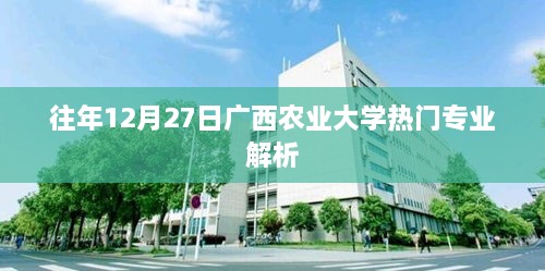 广西农业大学热门专业解析，历年12月27日深度探讨