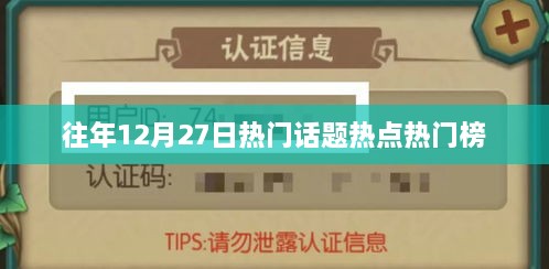 往年12月27日热门话题大盘点