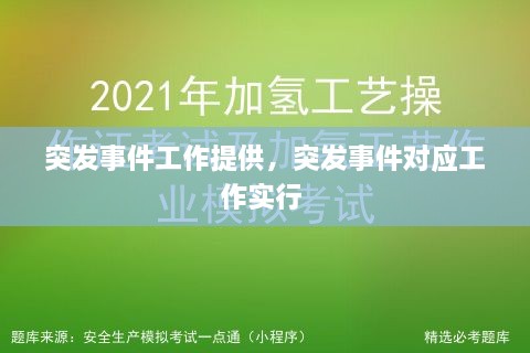 突发事件工作提供，突发事件对应工作实行 