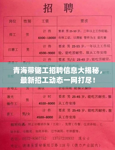 青海带锯工招聘信息大揭秘，最新招工动态一网打尽！