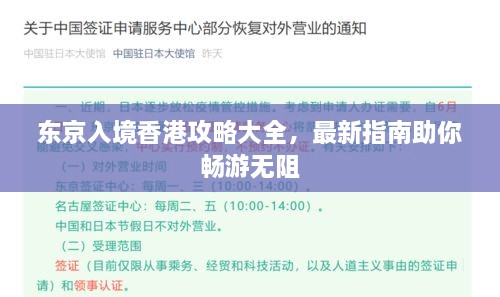 东京入境香港攻略大全，最新指南助你畅游无阻