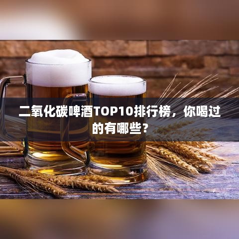 二氧化碳啤酒TOP10排行榜，你喝过的有哪些？