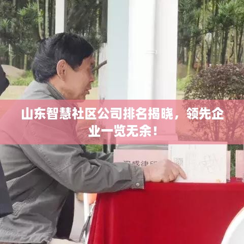 山东智慧社区公司排名揭晓，领先企业一览无余！