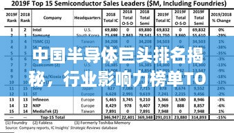 中国半导体巨头排名揭秘，行业影响力榜单TOP10