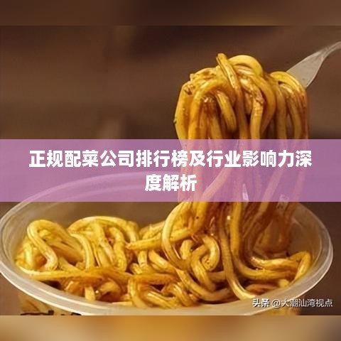 正规配菜公司排行榜及行业影响力深度解析