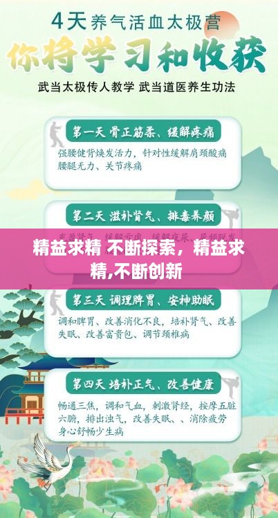 精益求精 不断探索，精益求精,不断创新 