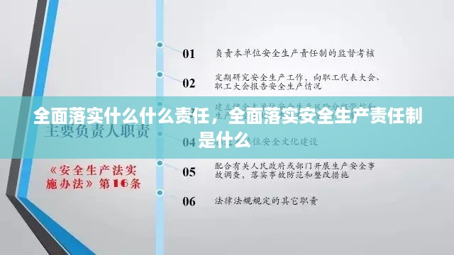 全面落实什么什么责任，全面落实安全生产责任制是什么 